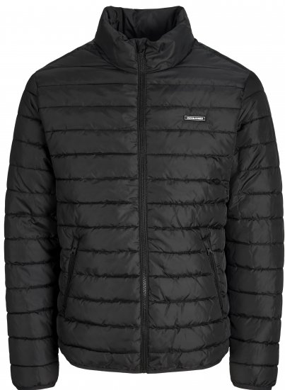 Jack & Jones Elvis Light Puffer Collar Jacket Black - Jassen - Grote Maten Herenjassen