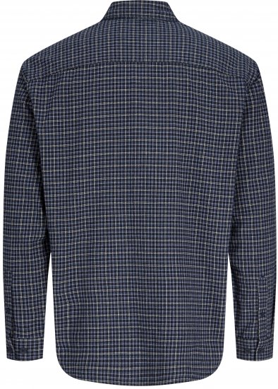 Jack & Jones Carter Check Shirt Navy Blazer - Overhemden - Overhemden Grote Maten Heren