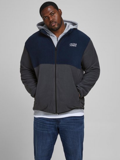 Jack & Jones Hype Fleece Ombre Blue - Jassen - Grote Maten Herenjassen