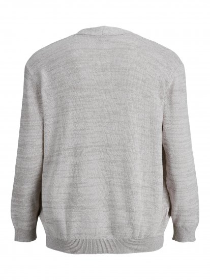 Jack & Jones Blasonic Knit Cardigans Egret - Sweaters & hoodies - Sweaters & Hoodies Grote Maten Heren