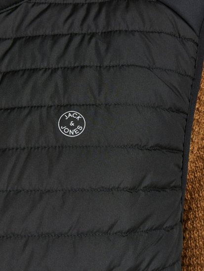Jack & Jones MULTI BODYWARMER With COLLAR Black - Jassen - Grote Maten Herenjassen