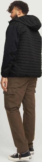Jack & Jones MULTI QUILTED SET-IN Sleeves Jacket Black - Jassen - Grote Maten Herenjassen
