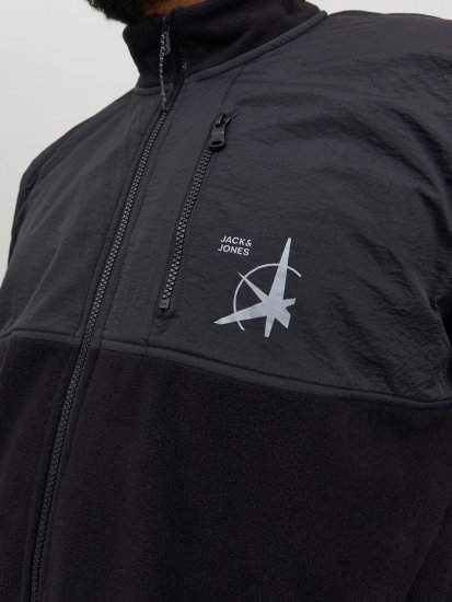 Jack & Jones JCOFILO POLARFLEECE with Zipper Black - Sweaters & hoodies - Sweaters & Hoodies Grote Maten Heren
