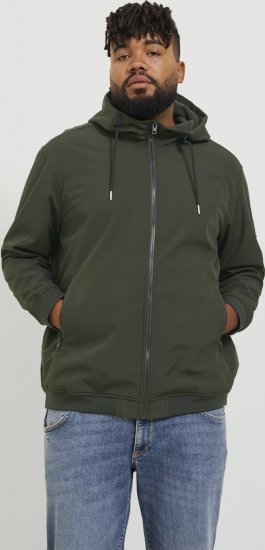 Jack & Jones BASIC Water-Resistant Softshell Jacket Green - Jassen - Grote Maten Herenjassen