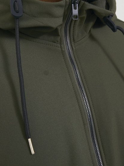 Jack & Jones BASIC Water-Resistant Softshell Jacket Green - Jassen - Grote Maten Herenjassen