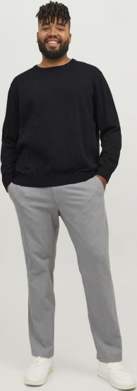 Jack & Jones BASIC Knitted Sweater Black - Sweaters & hoodies - Sweaters & Hoodies Grote Maten Heren
