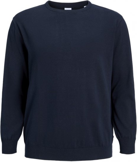 Jack & Jones BASIC Knitted Sweater Navy Blazer - Sweaters & hoodies - Sweaters & Hoodies Grote Maten Heren