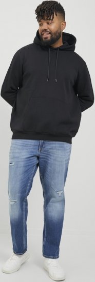 Jack & Jones BRADLEY Hoodie Black - Sweaters & hoodies - Sweaters & Hoodies Grote Maten Heren