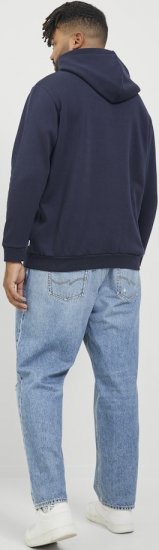 Jack & Jones BRADLEY Hoodie Navy Blazer - Sweaters & hoodies - Sweaters & Hoodies Grote Maten Heren