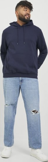 Jack & Jones BRADLEY Hoodie Navy Blazer - Sweaters & hoodies - Sweaters & Hoodies Grote Maten Heren