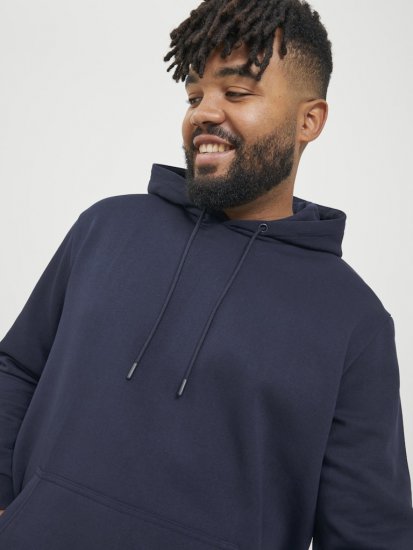 Jack & Jones BRADLEY Hoodie Navy Blazer - Sweaters & hoodies - Sweaters & Hoodies Grote Maten Heren