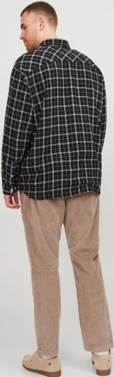 Jack & Jones JORCOZY FLANNEL CHECK SHIRT LS Black - Overhemden - Overhemden Grote Maten Heren