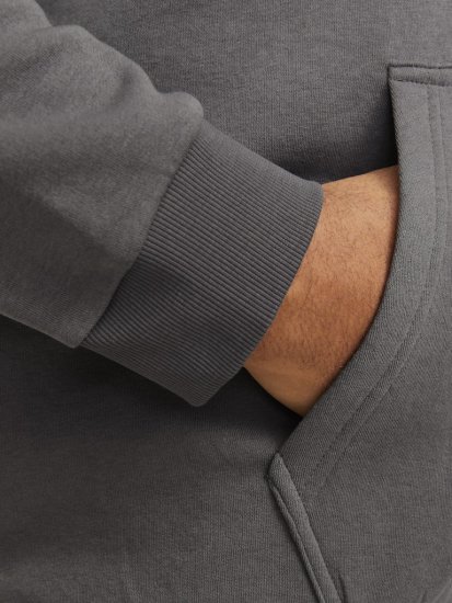 Jack & Jones BRADLEY Hoodie Grey - Sweaters & hoodies - Sweaters & Hoodies Grote Maten Heren