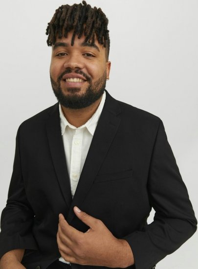 Jack & Jones FRANCO Blazer Black - Pakken - Grote Maten Kostuum Heren