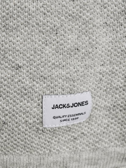 Jack & Jones HILL Knitted Sweater Light Grey Melange - Sweaters & hoodies - Sweaters & Hoodies Grote Maten Heren