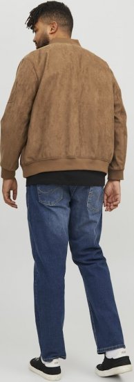Jack & Jones ROCKY Faux Suede Bomber Jacket Brown - Jassen - Grote Maten Herenjassen
