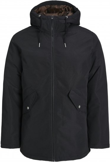 Jack & Jones JJLOOP Parka Black - Jassen - Grote Maten Herenjassen