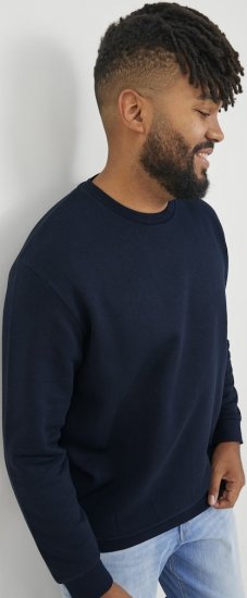 Jack & Jones BRADLEY Sweatshirt Navy Blazer - Sweaters & hoodies - Sweaters & Hoodies Grote Maten Heren