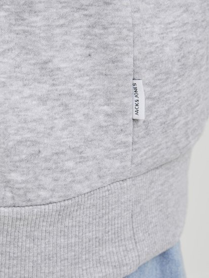 Jack & Jones BRADLEY Sweatshirt Light Grey Melange - Sweaters & hoodies - Sweaters & Hoodies Grote Maten Heren