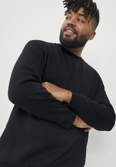 Jack & Jones BRADLEY Sweatshirt Black - Sweaters & hoodies - Sweaters & Hoodies Grote Maten Heren