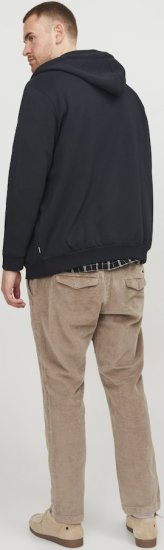 Jack & Jones BRADLEY Zip Hoodi Black - Sweaters & hoodies - Sweaters & Hoodies Grote Maten Heren