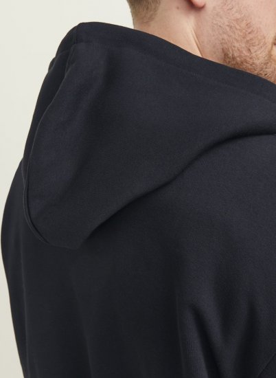Jack & Jones BRADLEY Zip Hoodi Black - Sweaters & hoodies - Sweaters & Hoodies Grote Maten Heren