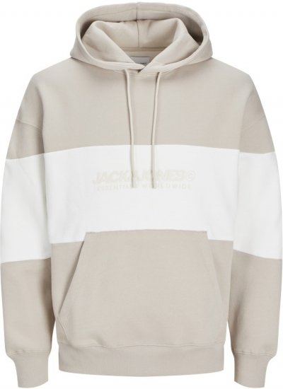 Jack & Jones LEGACY 2 Color Hoodie Beige - Sweaters & hoodies - Sweaters & Hoodies Grote Maten Heren