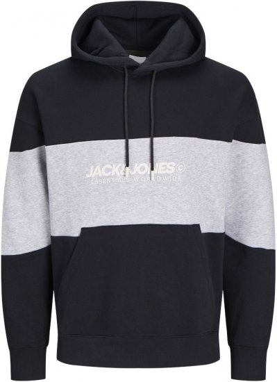 Jack & Jones LEGACY 2 Color Hoodie Black - Sweaters & hoodies - Sweaters & Hoodies Grote Maten Heren