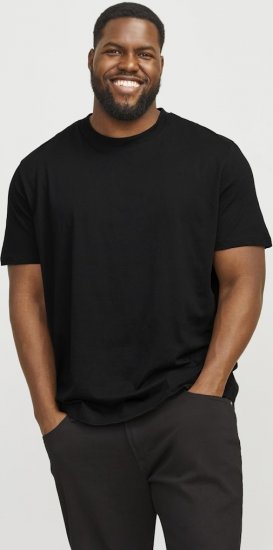 Jack & Jones JJEBRADLEY T-Shirt Black - T-shirts - Grote Maten T-shirts Heren