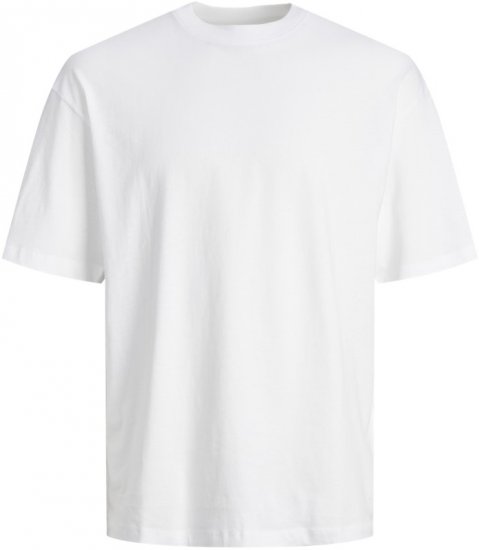 Jack & Jones BRADLEY T-Shirt White - T-shirts - Grote Maten T-shirts Heren