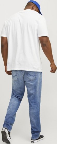 Jack & Jones BRADLEY T-Shirt White - T-shirts - Grote Maten T-shirts Heren