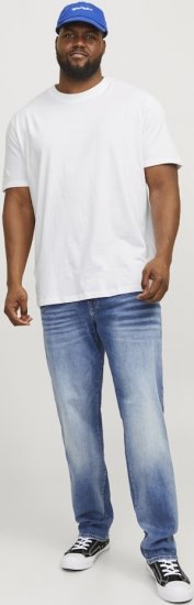 Jack & Jones BRADLEY T-Shirt White - T-shirts - Grote Maten T-shirts Heren