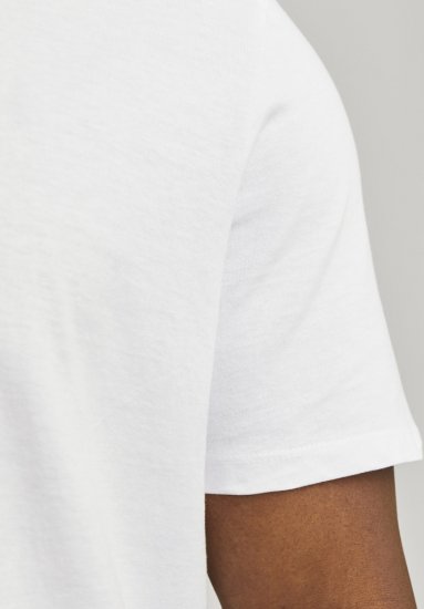Jack & Jones BRADLEY T-Shirt White - T-shirts - Grote Maten T-shirts Heren