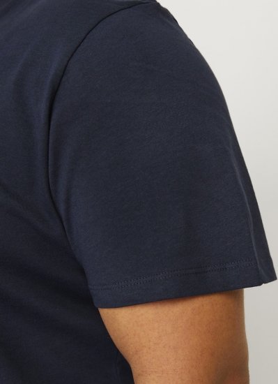 Jack & Jones CALEB VARSITY O-Neck T-Shirt Navy Blazer - T-shirts - Grote Maten T-shirts Heren