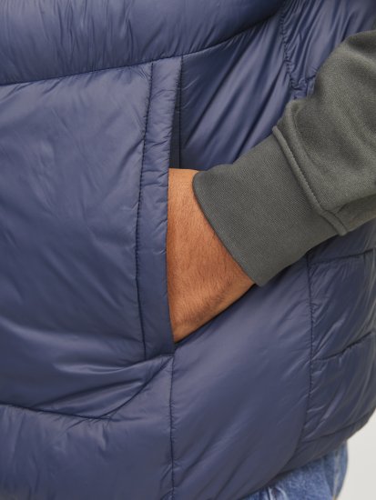 Jack & Jones SPRINT True Red Stitches BODYWARMER Navy Blazer - Jassen - Grote Maten Herenjassen