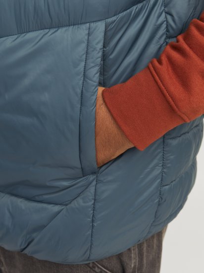 Jack & Jones SPRINT Black Blocking BODYWARMER With Collar Dark Turquoise - Jassen - Grote Maten Herenjassen