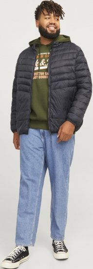 Jack & Jones SPRINT Quilted Collar Jacket Black - Jassen - Grote Maten Herenjassen