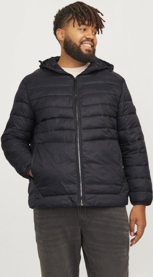 Jack & Jones SPRINT Quilted Hooded Jacket Black - Jassen - Grote Maten Herenjassen