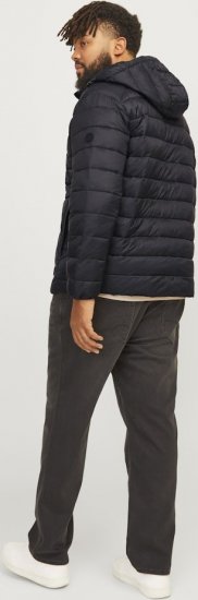 Jack & Jones SPRINT Quilted Hooded Jacket Black - Jassen - Grote Maten Herenjassen