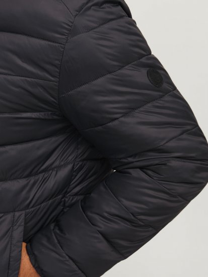 Jack & Jones SPRINT Quilted Hooded Jacket Black - Jassen - Grote Maten Herenjassen
