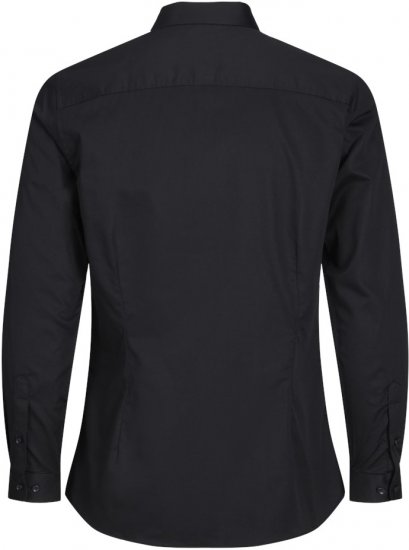 Jack & Jones ARMA LS Shirt Black - Overhemden - Overhemden Grote Maten Heren