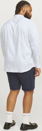 Jack & Jones ARMA LS Shirt White - Overhemden - Overhemden Grote Maten Heren