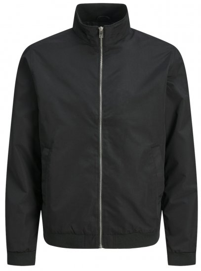 Jack & Jones JJROY HARRINGTON BOMBER Jacket Black - Jassen - Grote Maten Herenjassen