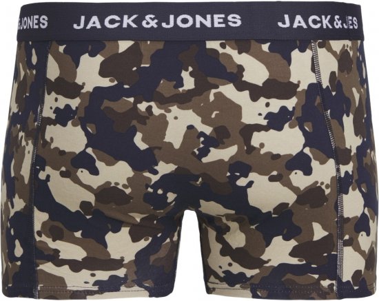 Jack & Jones JACCAMOFLAGE Trunks 3-Pack Navy Blazer - Ondergoed & zwem - Grote Maten Ondergoed Heren