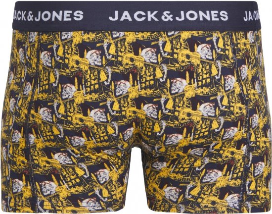 Jack & Jones SKULLROCK Trunks 3-Pack Navy Blazer - Ondergoed & zwem - Grote Maten Ondergoed Heren