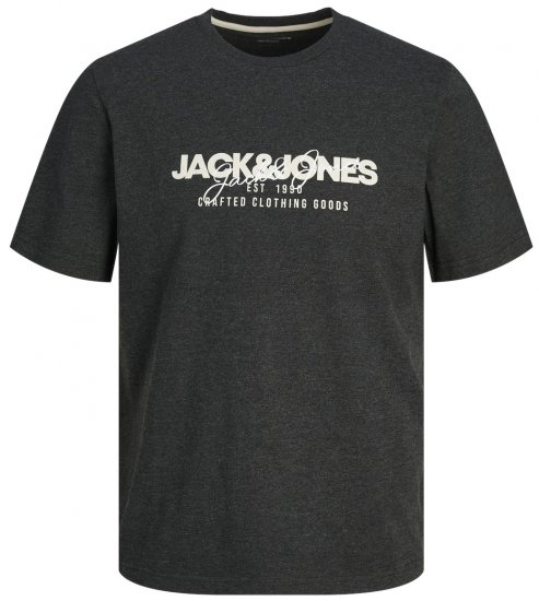 Jack & Jones JJALVIS T-Shirt Black - T-shirts - Grote Maten T-shirts Heren