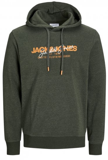 Jack & Jones JJALVIS Hoodie Kombu Green - Sweaters & hoodies - Sweaters & Hoodies Grote Maten Heren