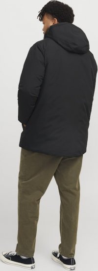 Jack & Jones PAYNE Windproof Parka Black - Jassen - Grote Maten Herenjassen