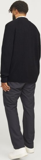 Jack & Jones PANNEL Turtleneck Knitted Sweater with Zipper Black - Sweaters & hoodies - Sweaters & Hoodies Grote Maten Heren