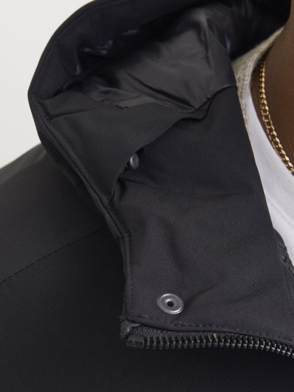 Jack & Jones KEEN Windproof Parka Black - Jassen - Grote Maten Herenjassen